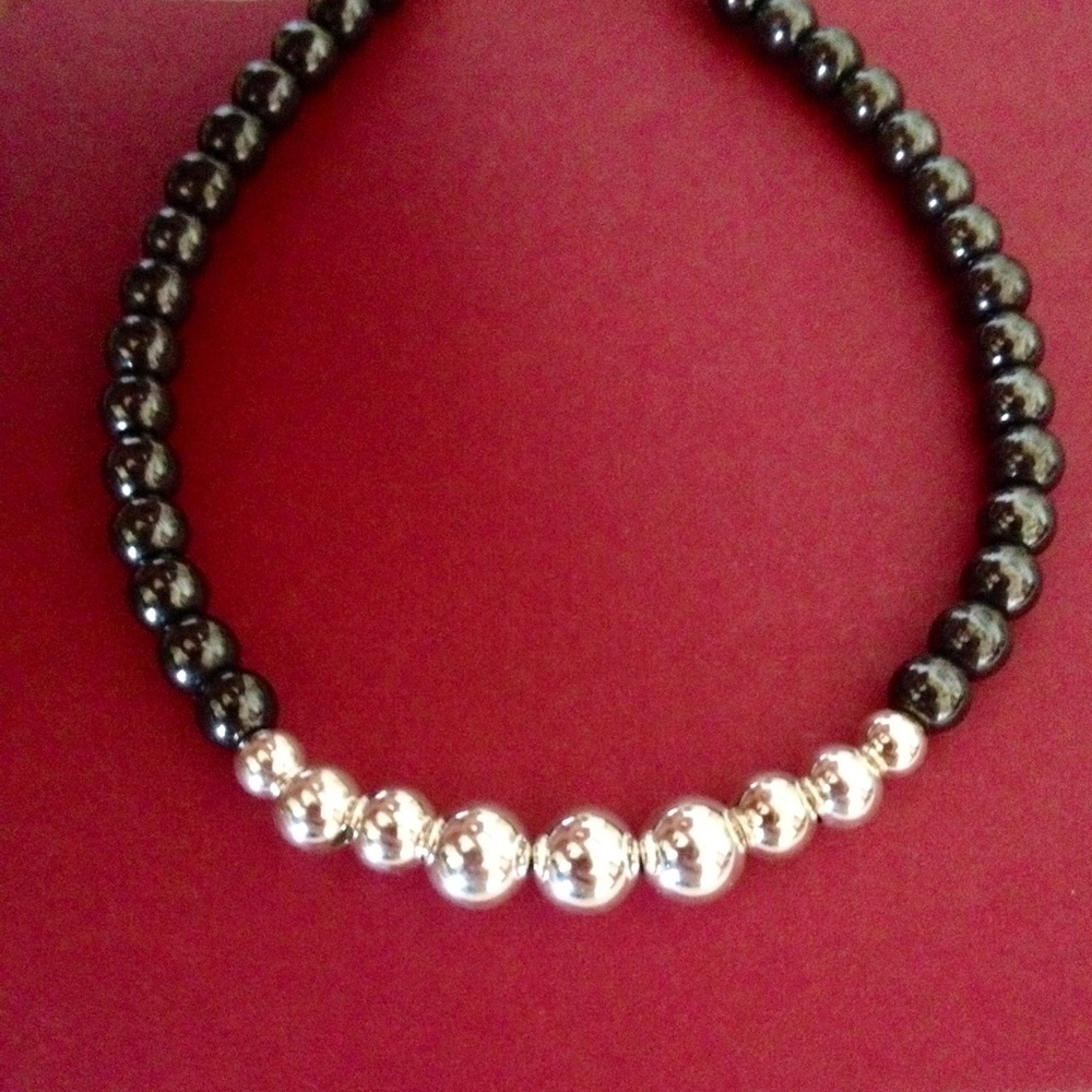 Gemstone and Sterling Bracelet